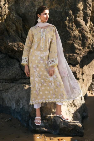 EMBROIDERED PRINTED LAWN-2 | 3PC | UF-4110