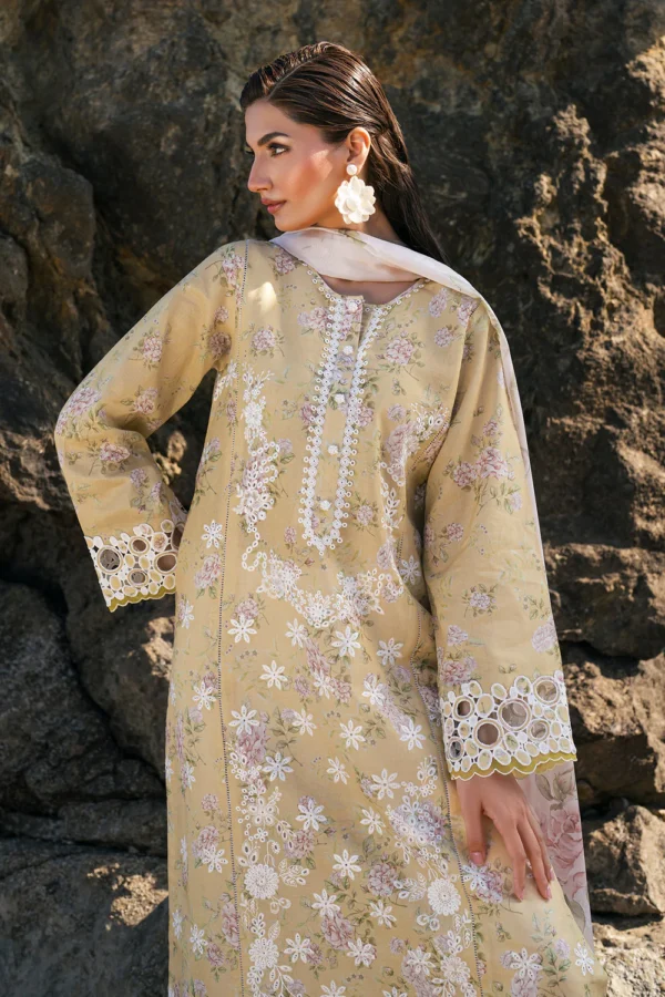 EMBROIDERED PRINTED LAWN-2 | 3PC | UF-4110 - Image 2