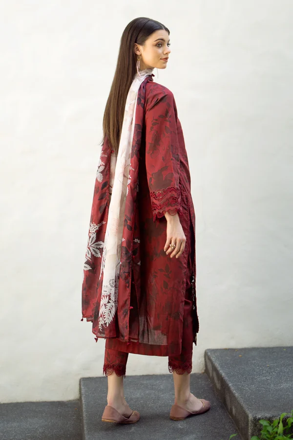 EMBROIDERED PRINTED LAWN-1 | 3PC | UF-545 - Image 3