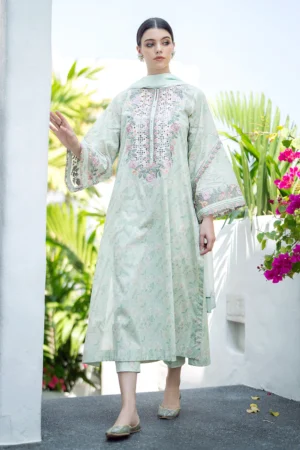EMBROIDERED PRINTED LAWN-3 | 3PC | UF-550
