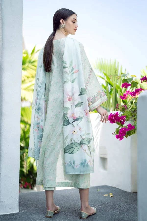 EMBROIDERED PRINTED LAWN-3 | 3PC | UF-550 - Image 3