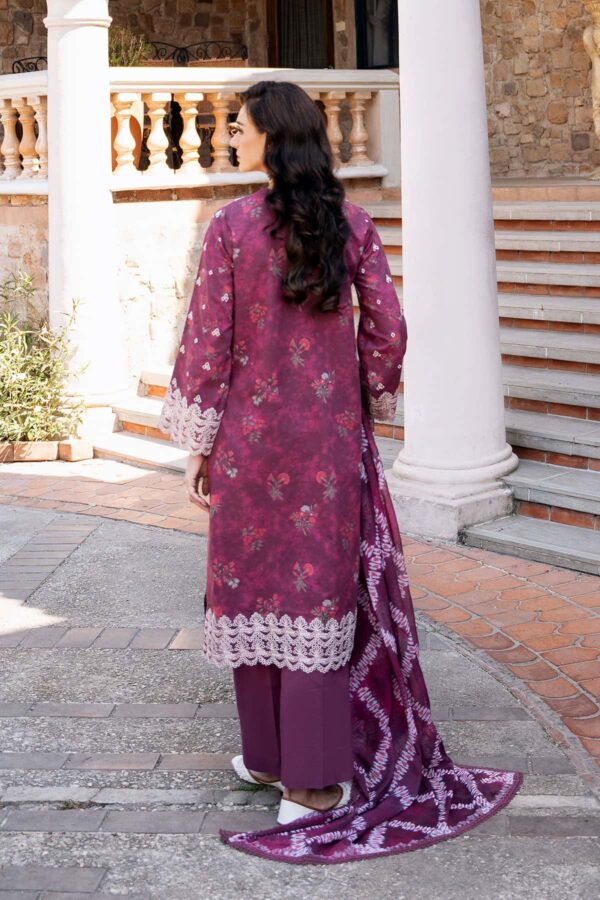 EMBROIDERED PRINTED LAWN- | 3PC | AF-2 - Image 4