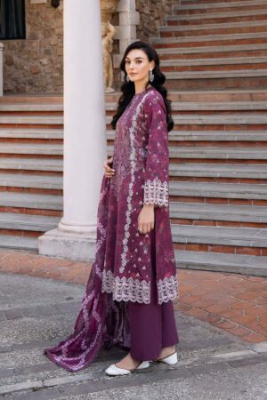 EMBROIDERED PRINTED LAWN- | 3PC | AF-2