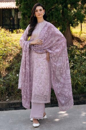 EMBROIDERED PRINTED LAWN- | 3PC | AF-1