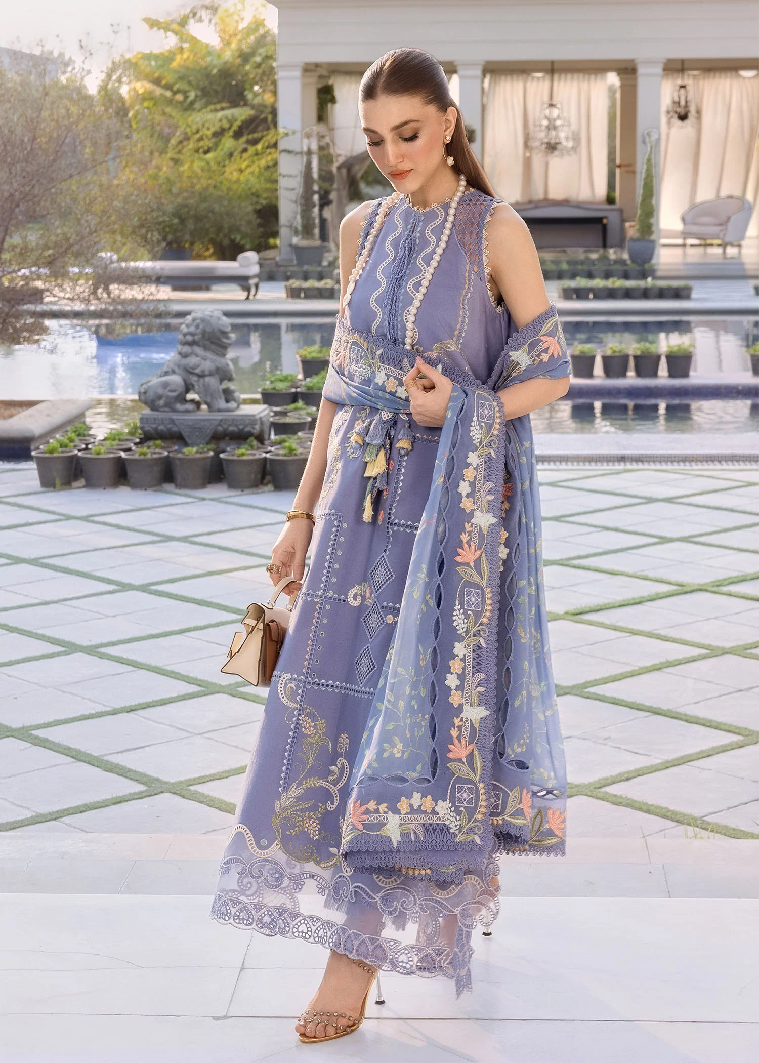 3 Pc Luxury Lawn | CE 1 - Image 3