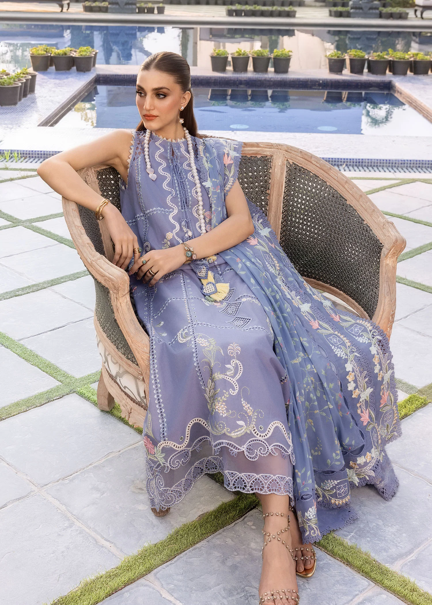 3 Pc Luxury Lawn | CE 1 - Image 6