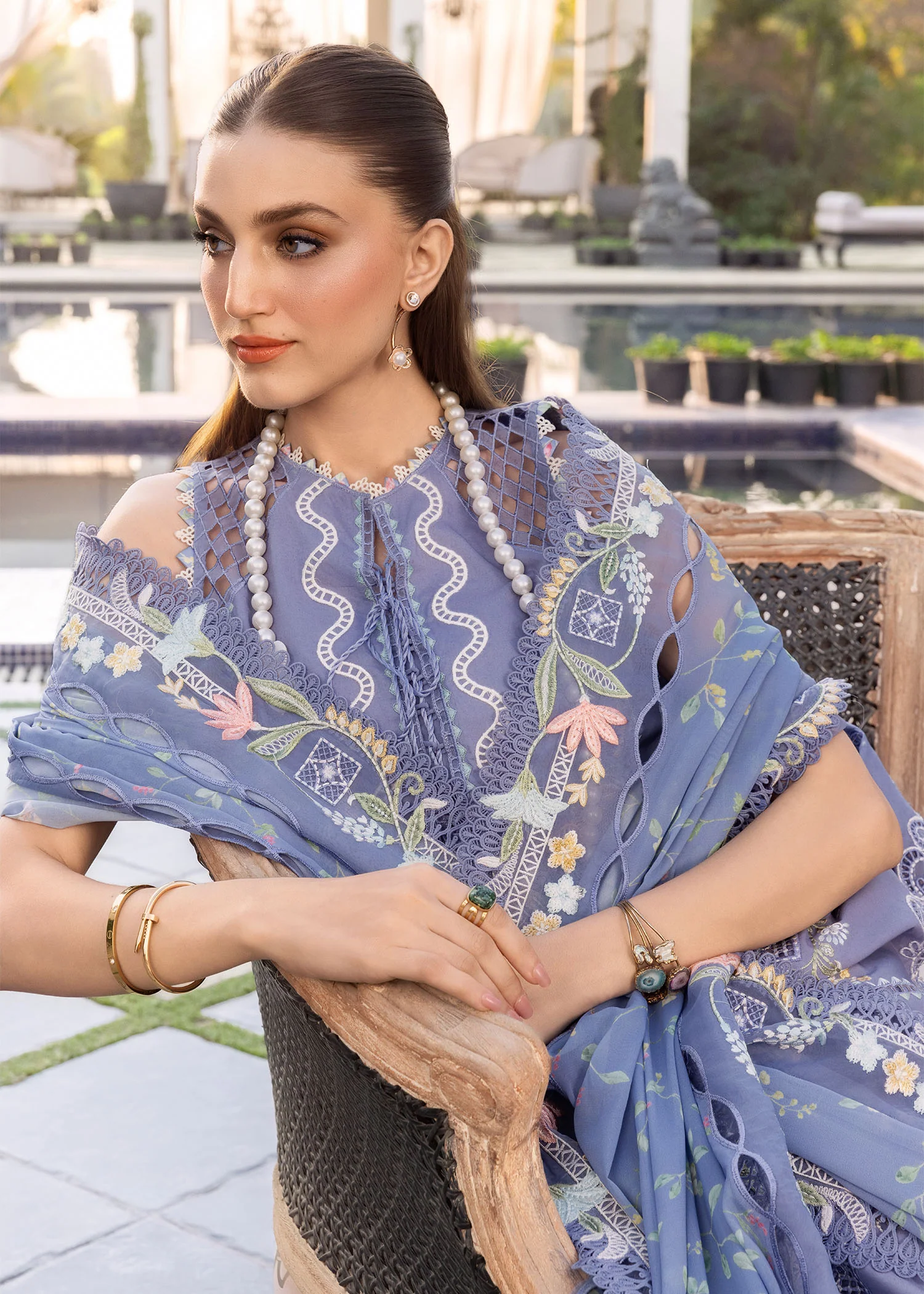 3 Pc Luxury Lawn | CE 1 - Image 5