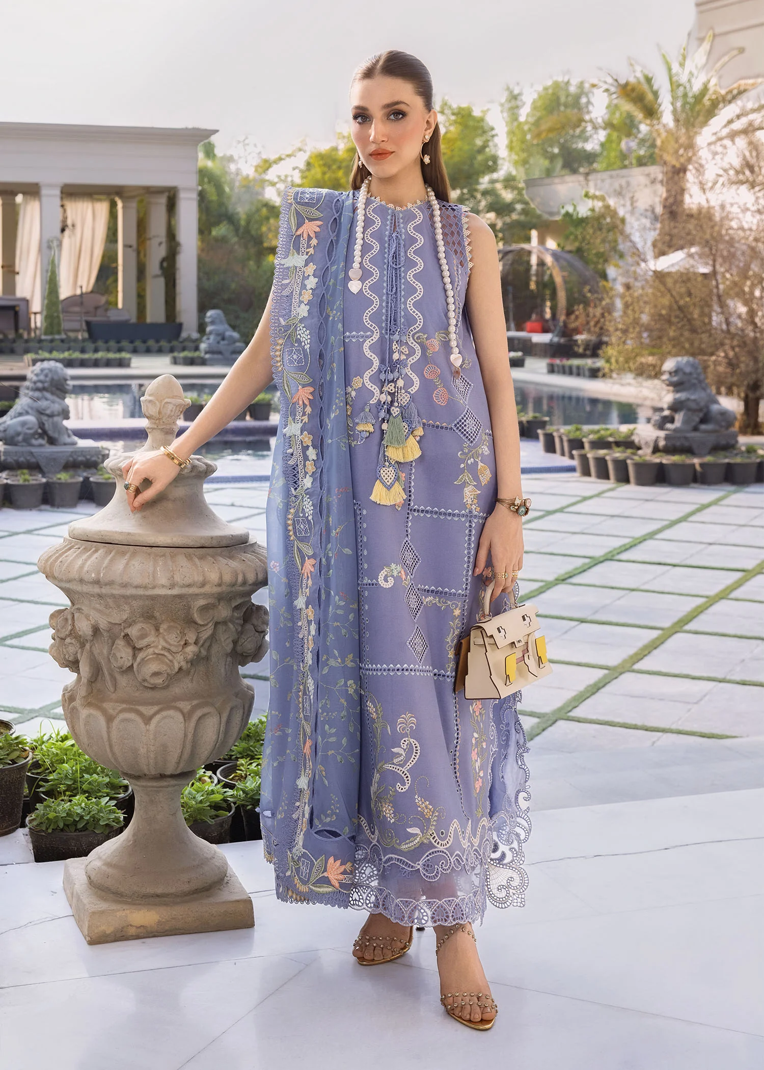 3 Pc Luxury Lawn | CE 1 - Image 2